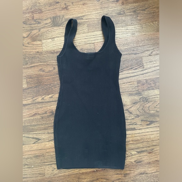 Princess Polly Black Ribbed Knit Mini Dress NWOT - Picture 10 of 10